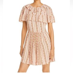 See by Chloé Tiered Ruffle Fit & Flare Floral Summer Dress